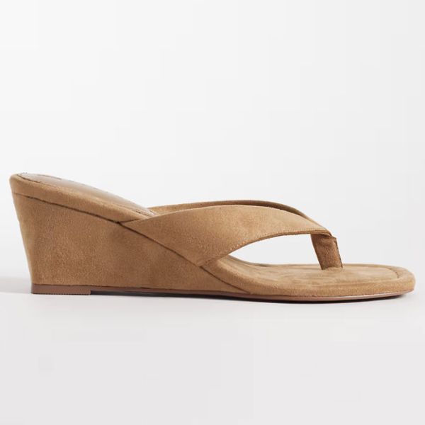 ASOS Design Harlow Flip Flop Wedge Sandals