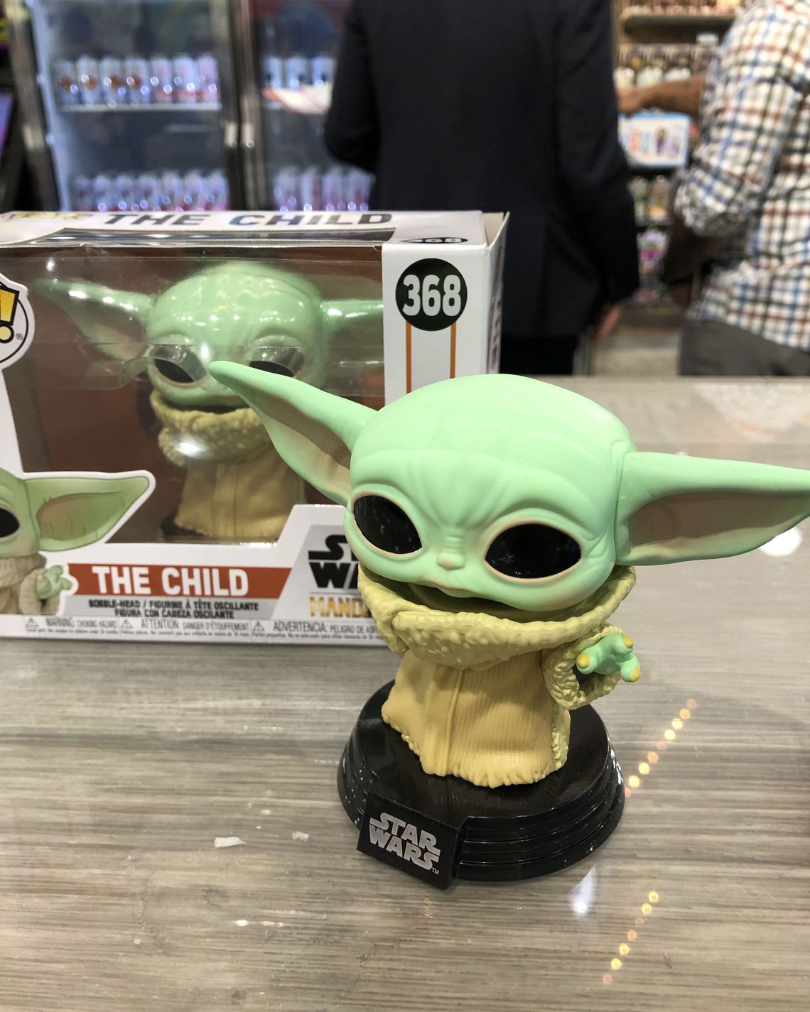 Baby Yoda busting out at Toy Fair New York