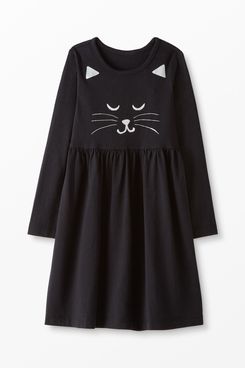 Hanna Andersson Long Sleeve Cat Character Dress