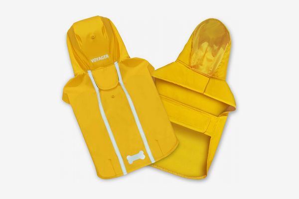 Cutie Pet Dog Raincoat Waterproof Windproof Lightweight Rain Jacke Dog Rain Coat Breathable Rainwear with Safety Reflective for Corgi and Small Dog
