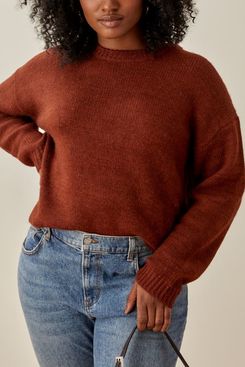 Reformations Jour Oversized Crew Sweater
