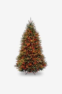 National Tree Company Pre-Lit Artificial Full Christmas Tree, Multicolor Lights, 7.5 Feet