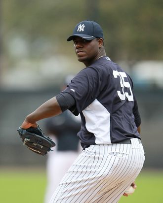 Michael Pineda #35 of the New York Yankees