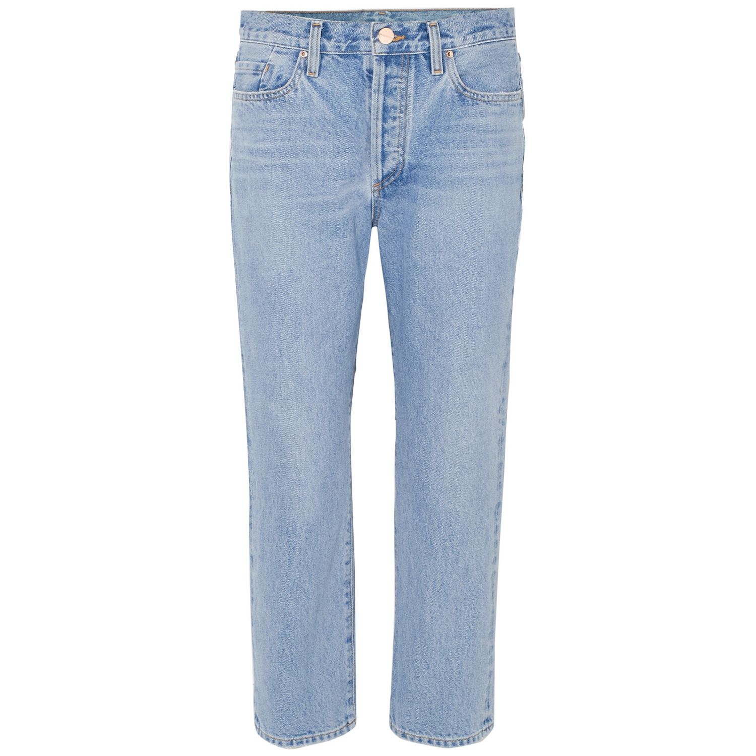 The Low Slung cropped mid-rise straight-leg jeans