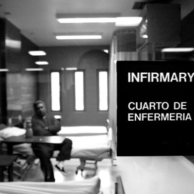 The infirmary at Port Isabel detention facility.