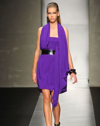 A look from Gianfranco Ferre's spring 2012 collection.
