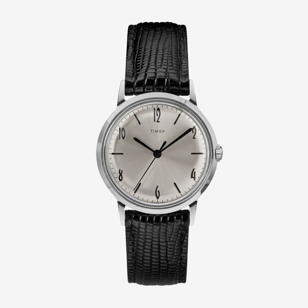 Timex Marlin Hand-Wound Leather Strap Watch