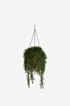 Nearly Natural Gleditsia Artificial Plant in Hanging Cone Basket UV Resistant (Indoor/Outdoor)