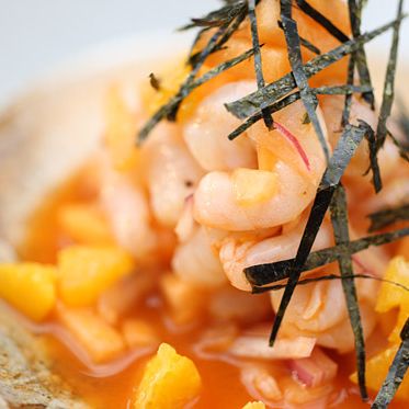 With ​yuzu, melon, orange, clinatro, and serrano chilli