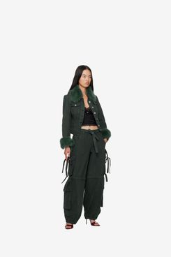 GUIZIO Green Anais Cargo Pants