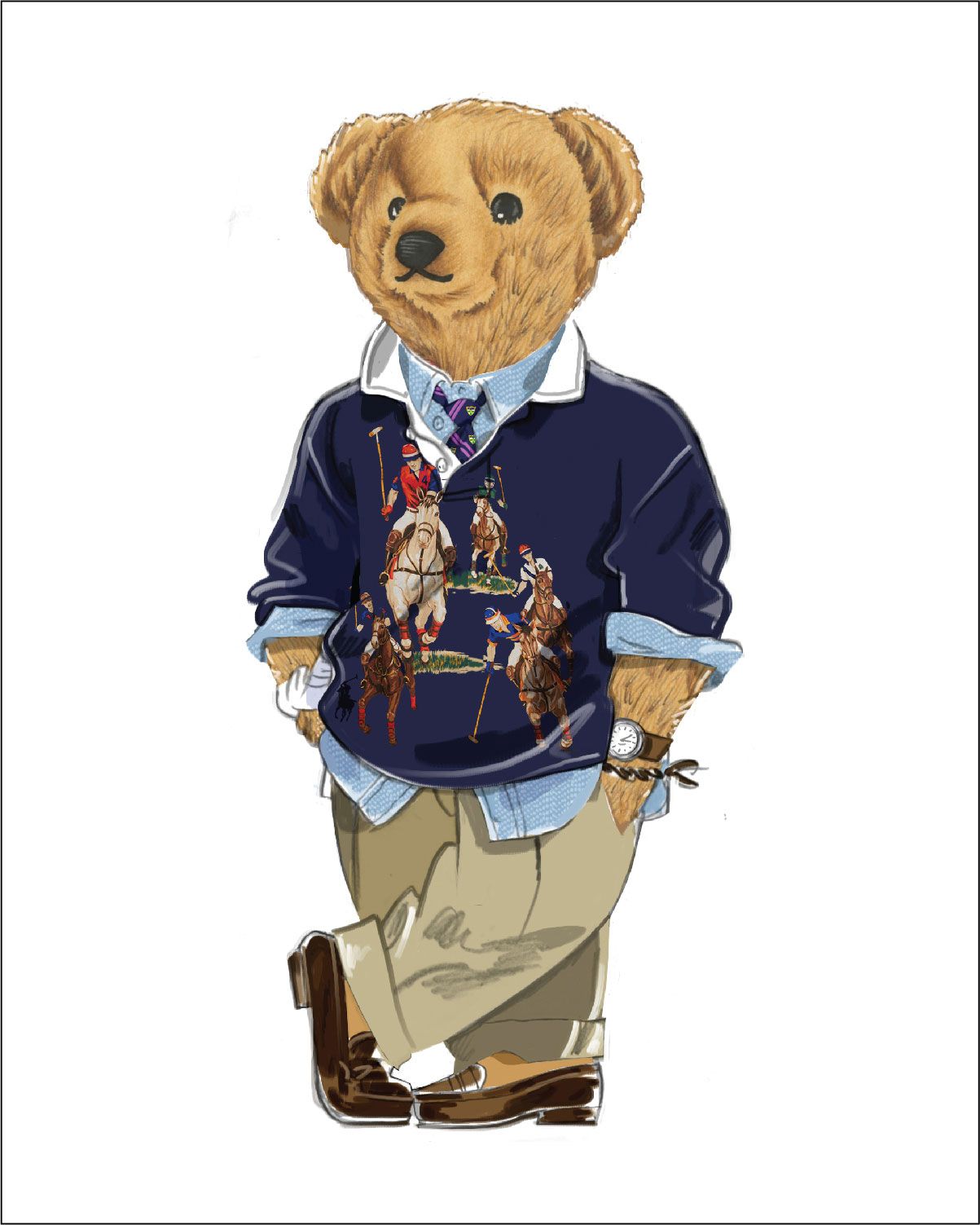 Our beloved #PoloBear appears in our latest men's collection, sporting a  look that is quintessential #PoloRalphLauren. Discover more #Po