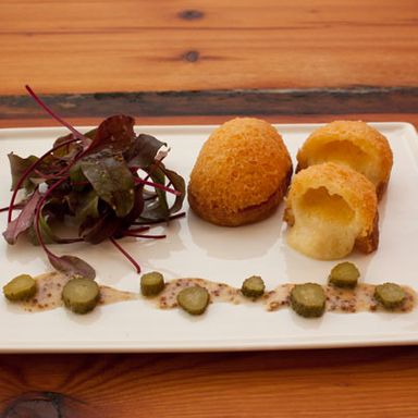 Mustard & Cornichon, Baby Greens.
