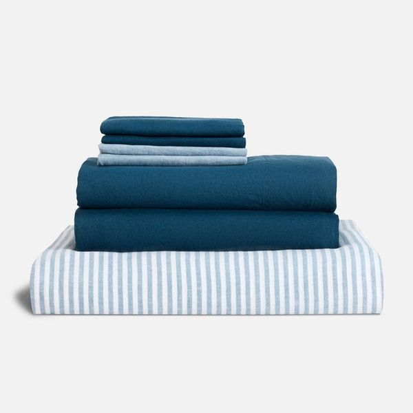 Brooklinen Washed Linen Hardcore Sheet Bundle - Queen