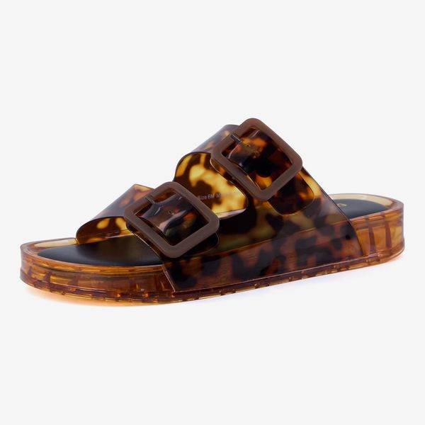 Cushionaire Double-Buckle Jelly Pool Slides