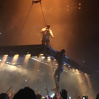 Someone Tried to Crash Kanye’s Stage for Once, But Kanye’s Stage Floats