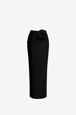 Magda Butrym H&amp;M Maxi Skirt with Rose Appliqué
