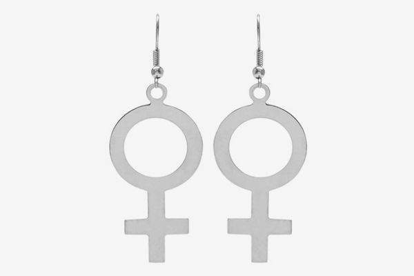 2” Female Gender Symbol Earrings