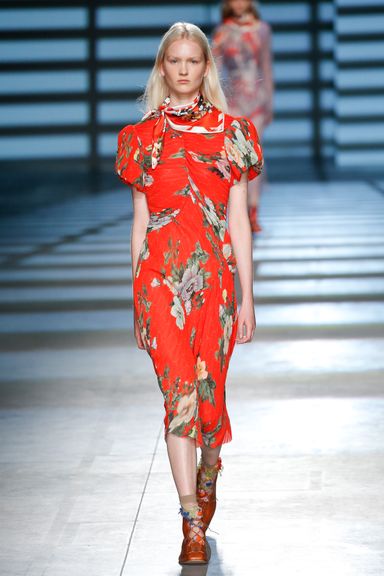 Orange Was a Standout Color Trend at London Fashion Week