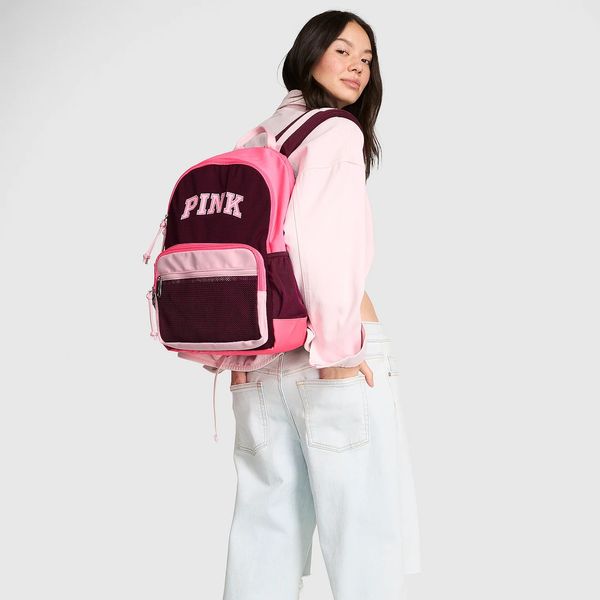 Pink Classic Canvas Backpack