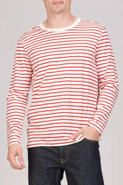 YJACK Simon Long Sleeve Striped Relaxed Top