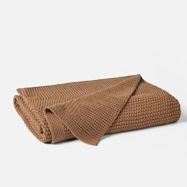 Coyuchi Avalon Organic Knit Throw