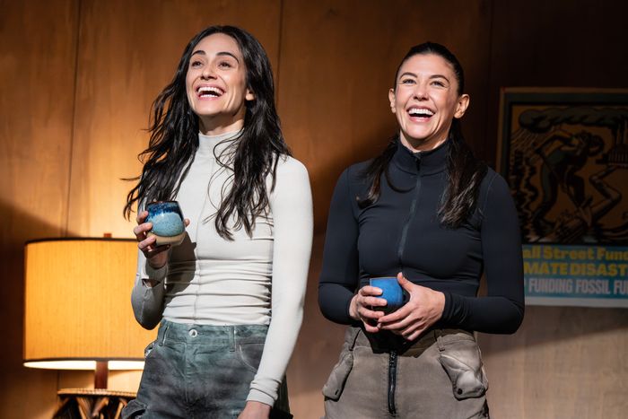 Emmy Rossum and Zoë Winters in Amy Berrman's 'Walden,' at Second Stage.