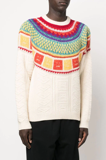 Acne Studios Rainbow Crew Neck Wool Sweater