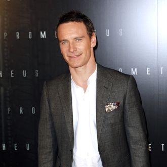 Irish-German actor Michael Fassbender poses during a photocall for the Premiere of 