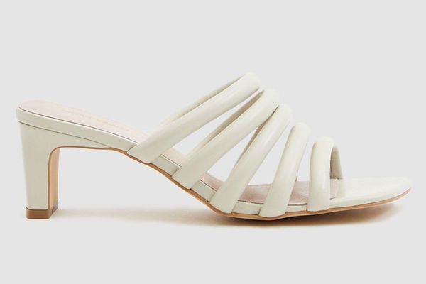 Intentionally Blank Willow III Leather Heel in Cream