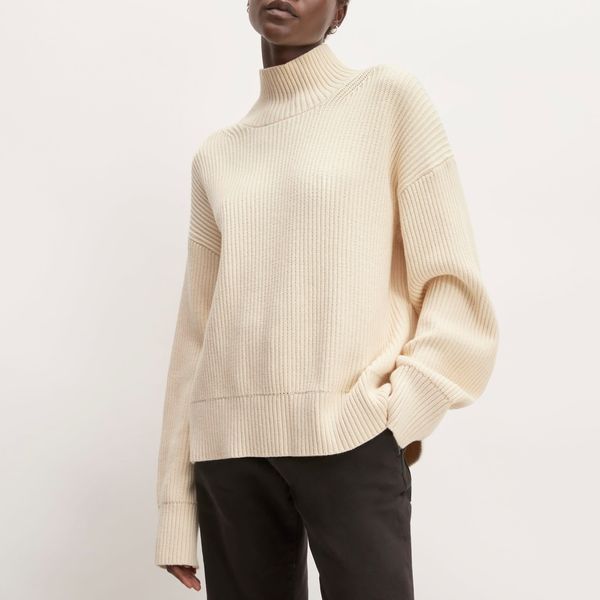 Everlane The Organic Cotton Ribbed Turtleneck