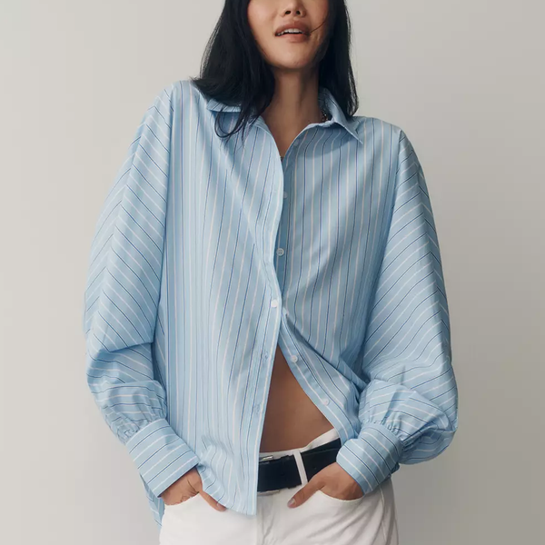 Sunday in Brooklyn 100% Cotton Batwing Buttondown Shirt