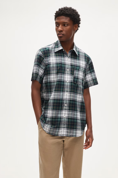 J.Crew Short-Sleeve Shirt in Indian Madras Plaid