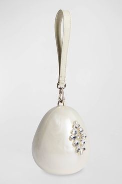 Simone Rocha Micro Pearly Egg Crossbody Bag