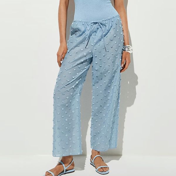 J.Crew Beach Pant with Pom-Poms