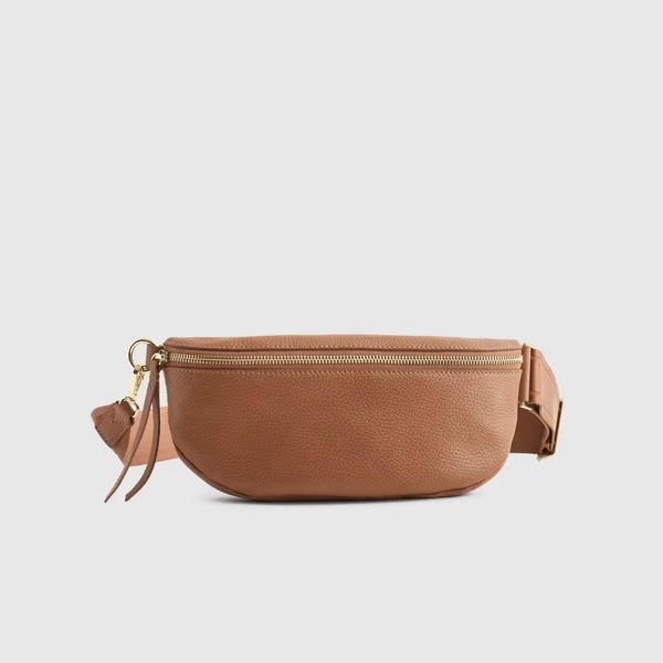 Quince Italian Pebbled Leather Sling Bag