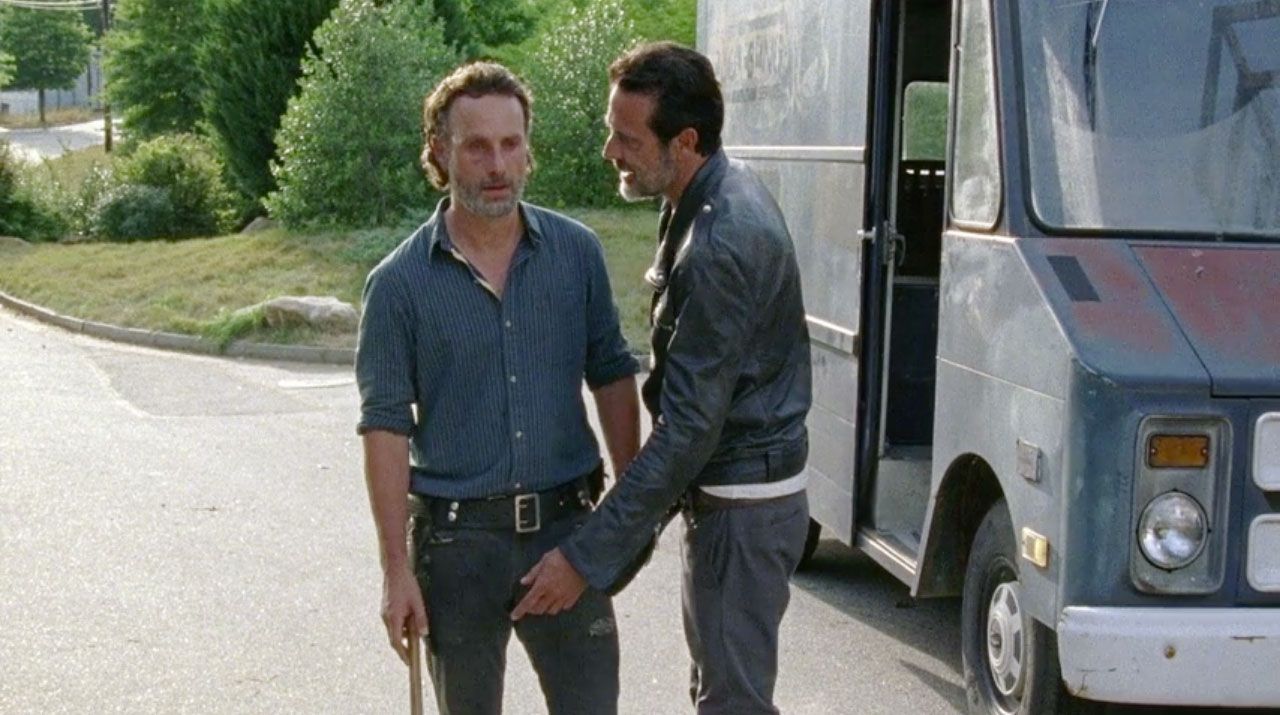 Rick and Negan Should Just Kiss Already on The Walking Dead.