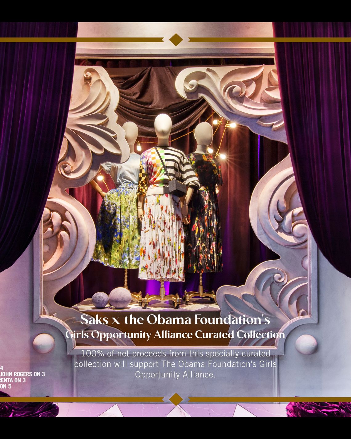 Saks Fifth Avenue's Holiday Windows Featured Michelle Obama