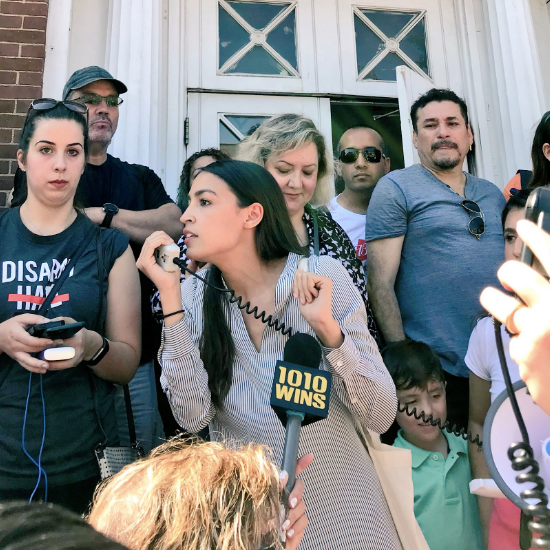 Alexandria Ocasio Cortez Speaks At Families Belong Together