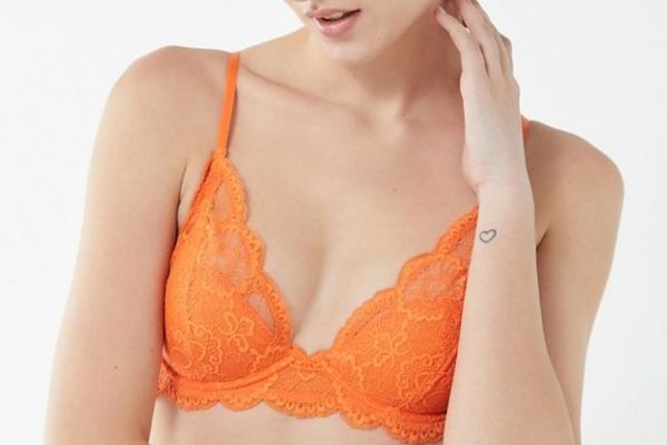 Out From Under Lace Padded Underwire Triangle Bra