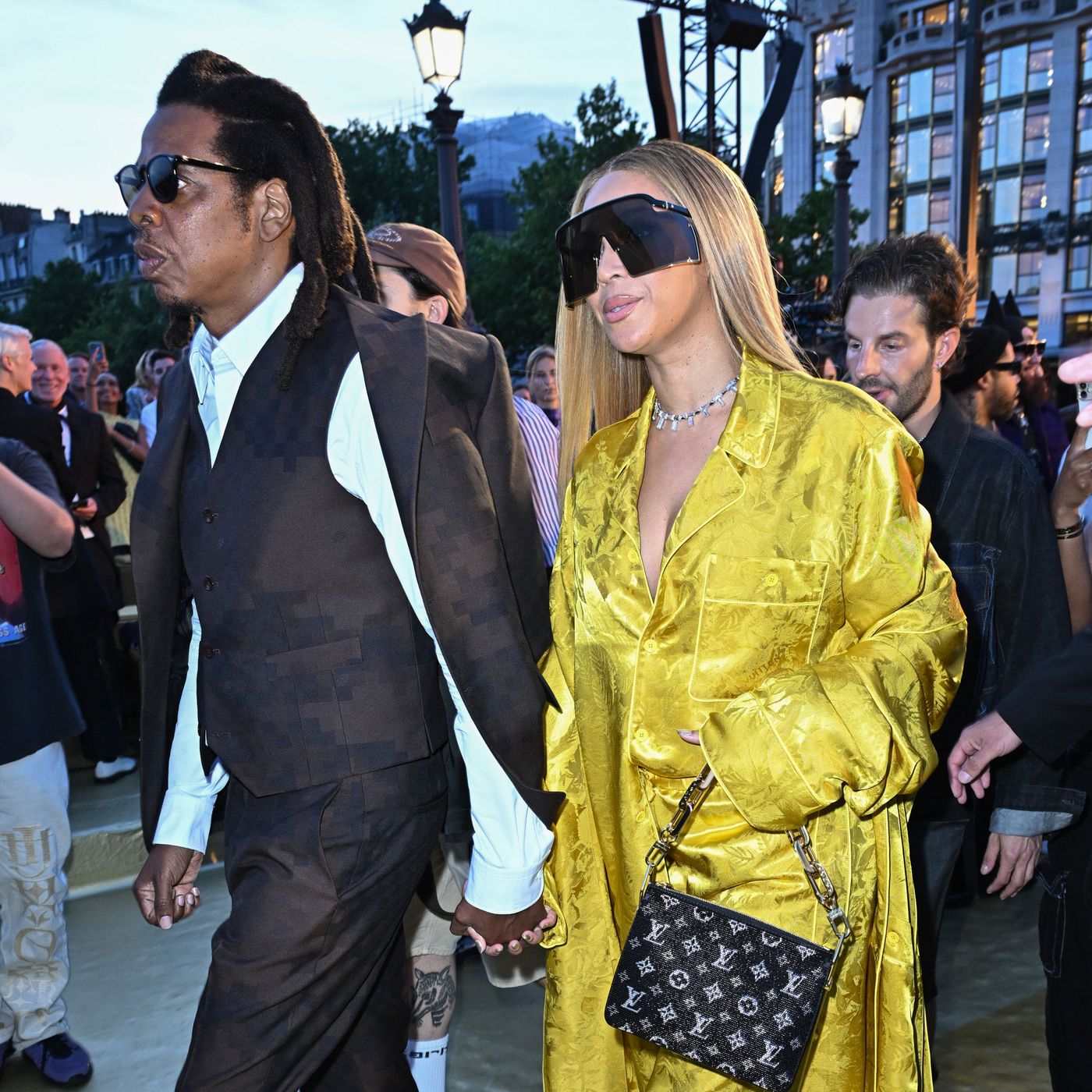 Fame Gazing at Pharrell's Louis Vuitton Debut
