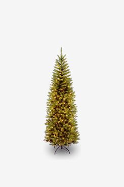 National Tree Company Artificial Pre-Lit Slim Christmas Tree, 6.5 Feet