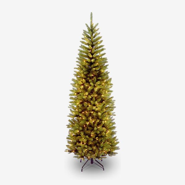 National Tree Company Artificial Pre-Lit Slim Christmas Tree, 6.5 Feet