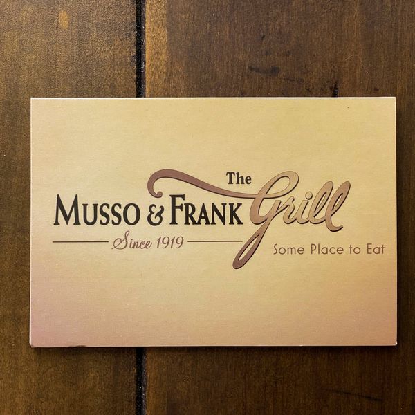 Musso and Frank’s Martini