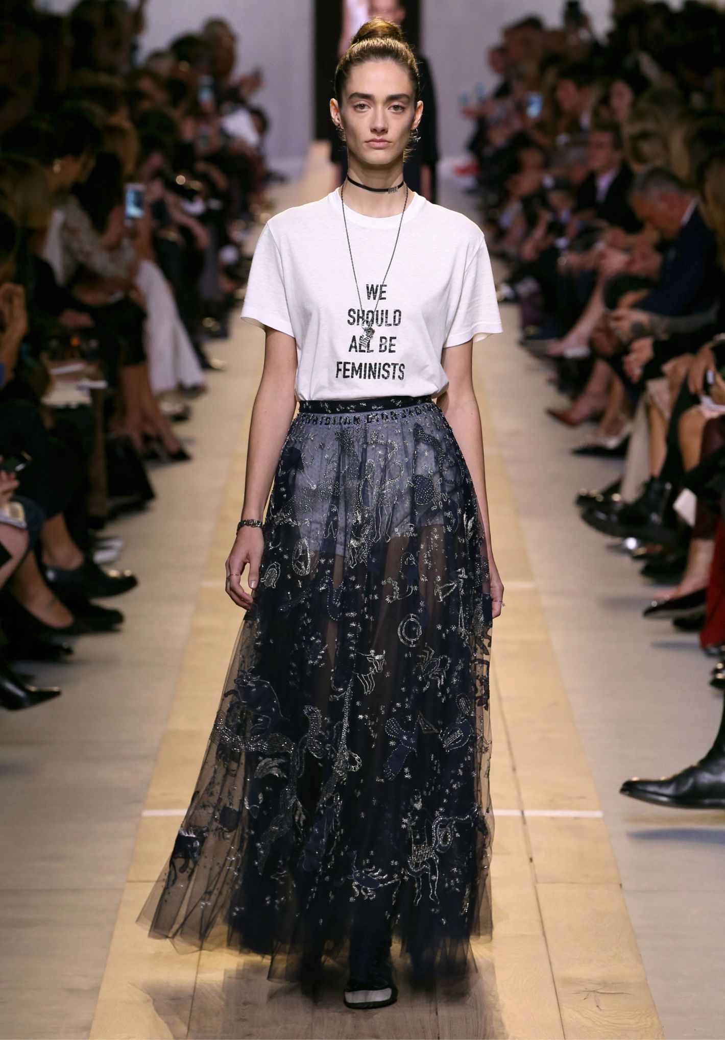 Diors First Female Designer Included A Feminist TShirt On The Runway At  Paris Fashion Week  PHOTOS