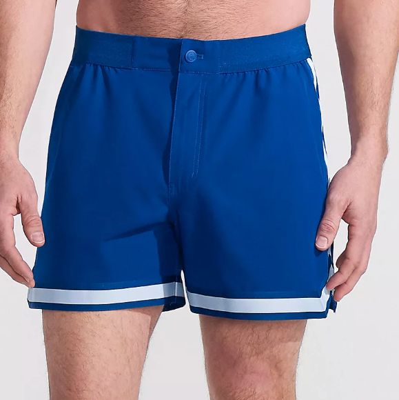 Lands' End 5-Inch Quick-Dry Striped Pull-On Board Short