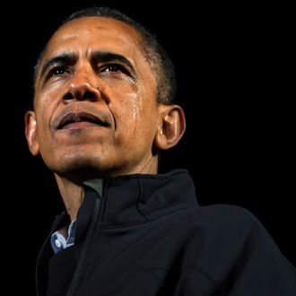 An emotional President Barack Obama wraps up his campaign with a final stop in downtown Des Moines, Iowa, on Monday, November 5, 2012. 