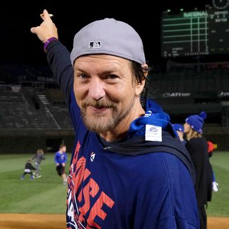 Bill Murray Celebrates After Chicago Cubs Win World Series