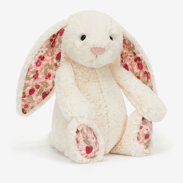 Jellycat Medium Blossom Cream Bunny ‘Berry’ 12-Inch Plushie