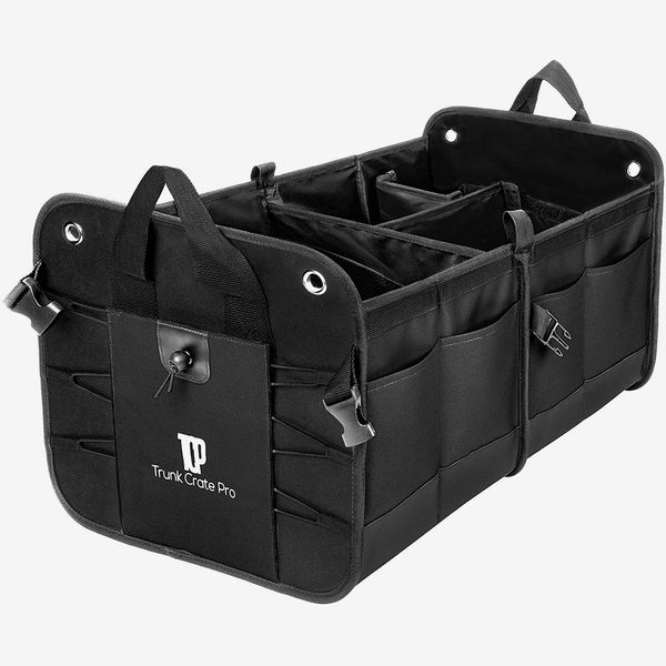 Orford Trunk Storage Organizer,Collapsible Car Trunk Organizer Portable Multi Compartment Adjustable Storage Basket/Box,Durable Waterproof,20.5 x 12.4 x 12.6 inches Black Black 