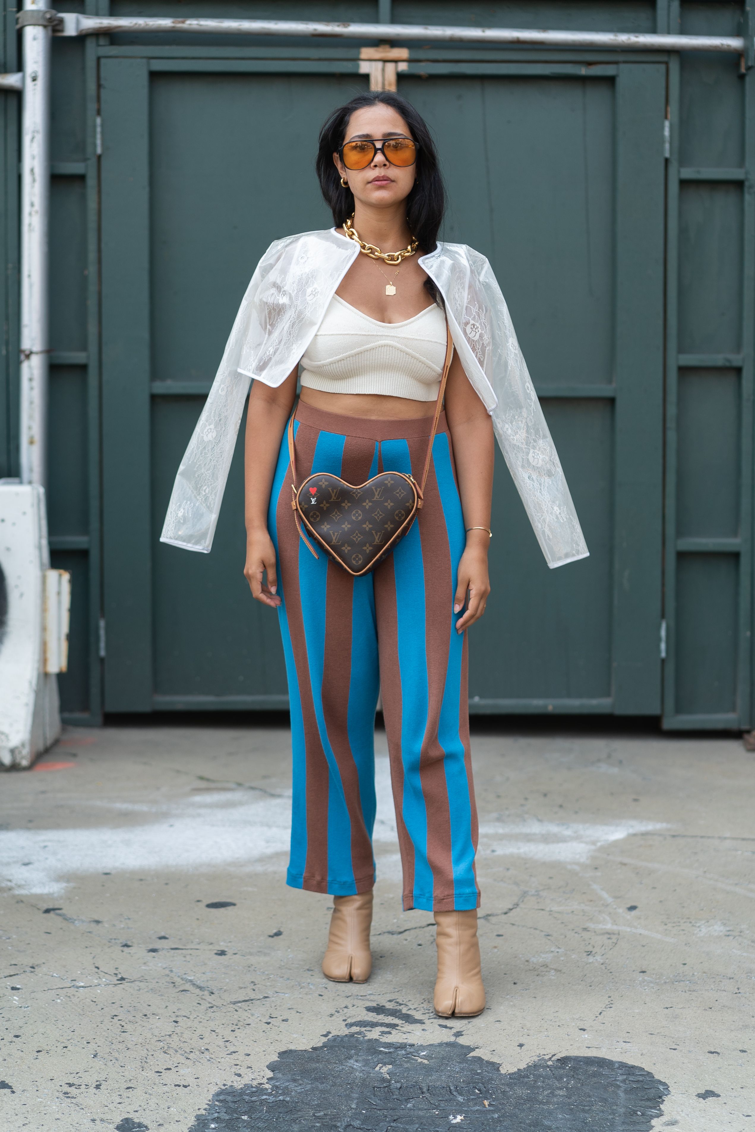 New York Fashion Week: Bottega Veneta 'Pouch' bag street style